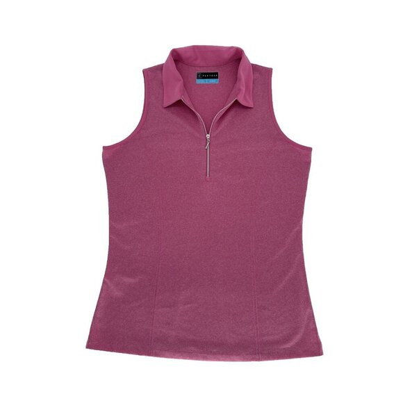 Women's Golf/Tennis Top Pink, Small, PGA Tour Casual Summer Top, V neck collared - Picture 1 of 5